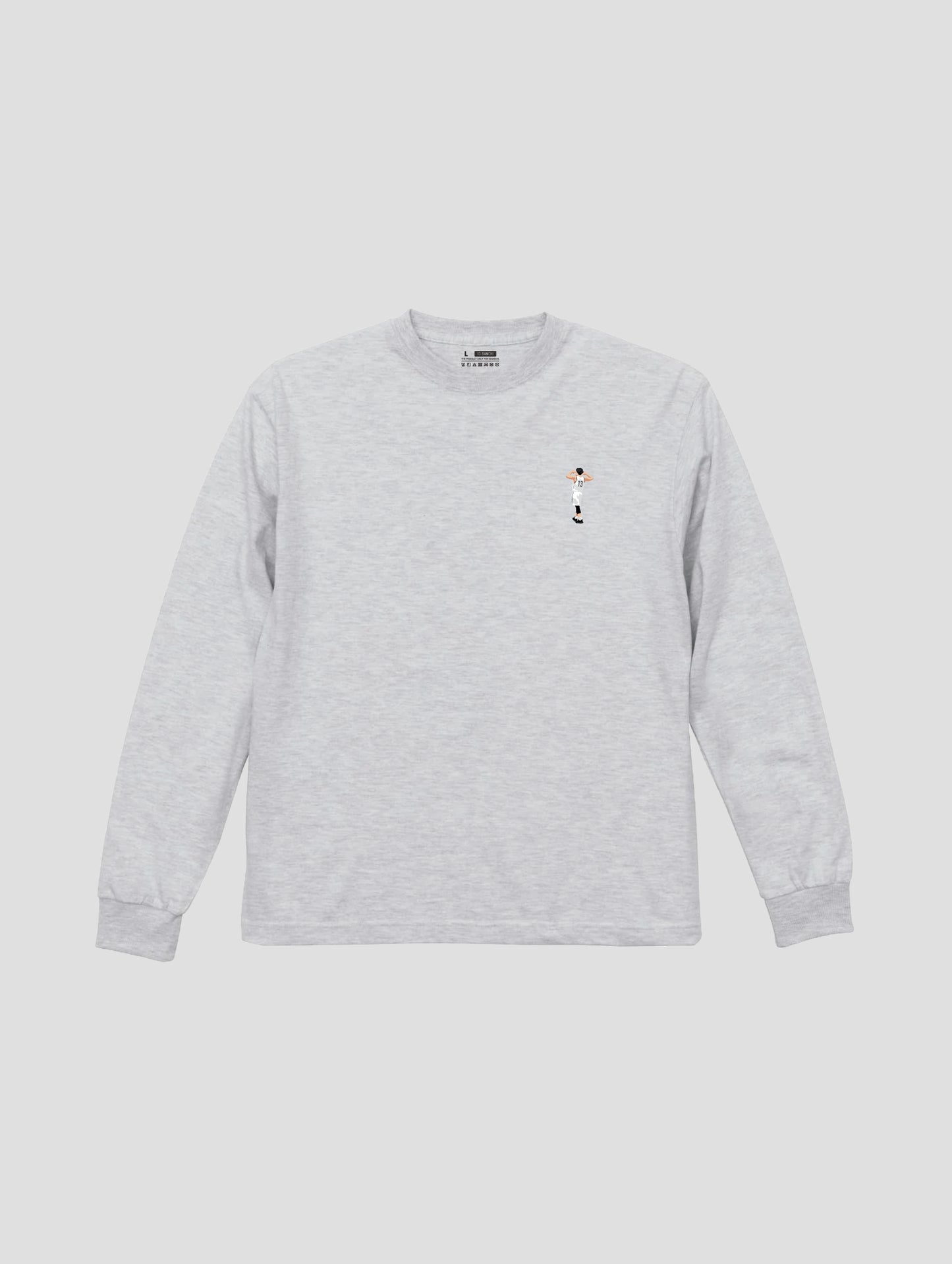 Embroidery GIVE ME MORE LS T-SHIRT ASH