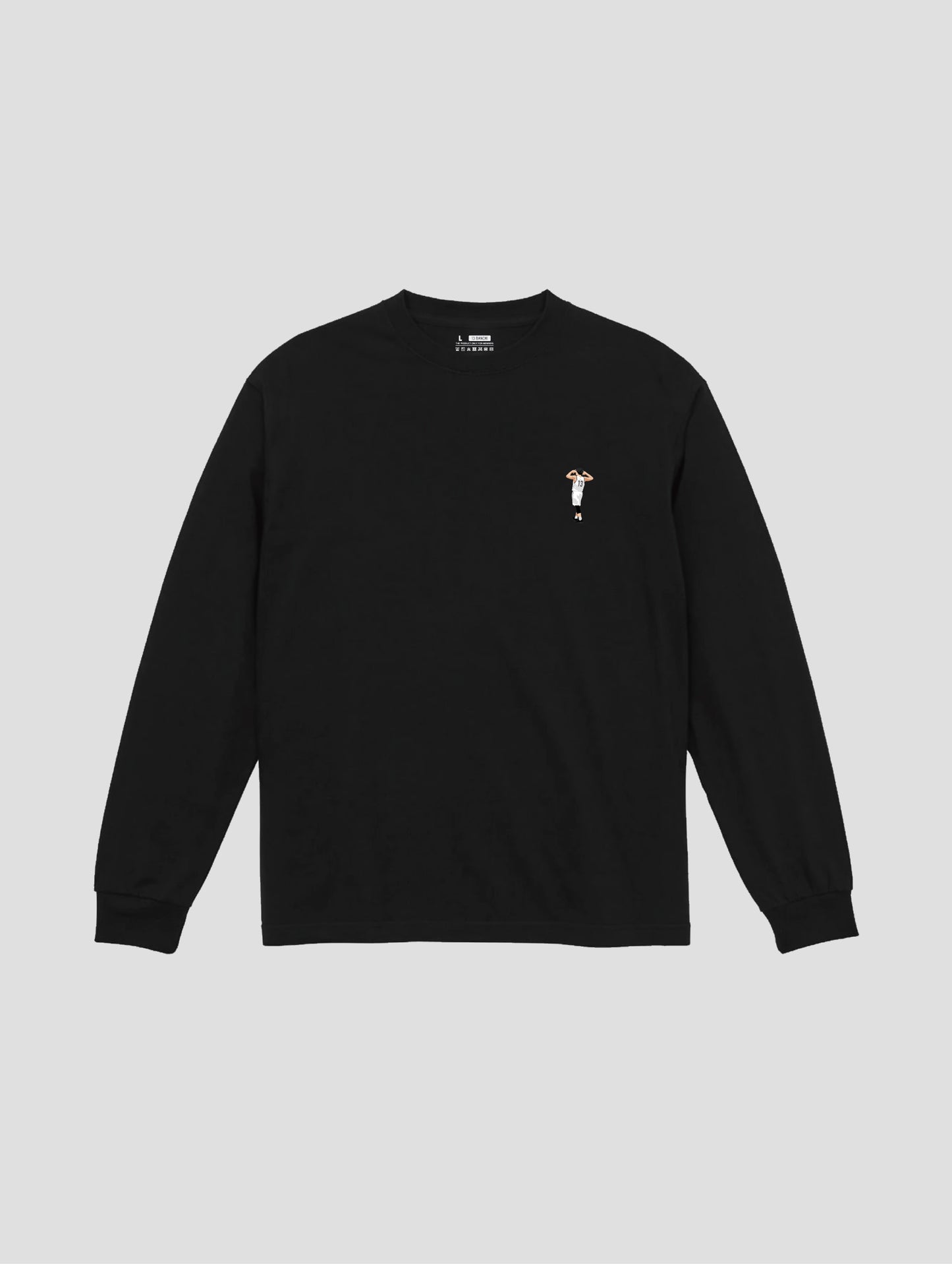 Embroidery GIVE ME MORE LS T-SHIRT BLACK