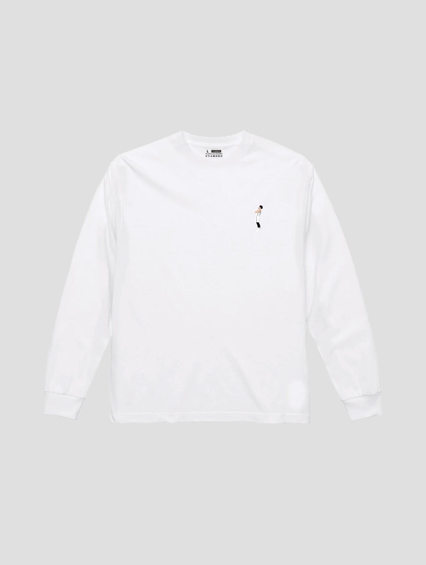 Embroidery NABE TIME LS T-SHIRT WHITE